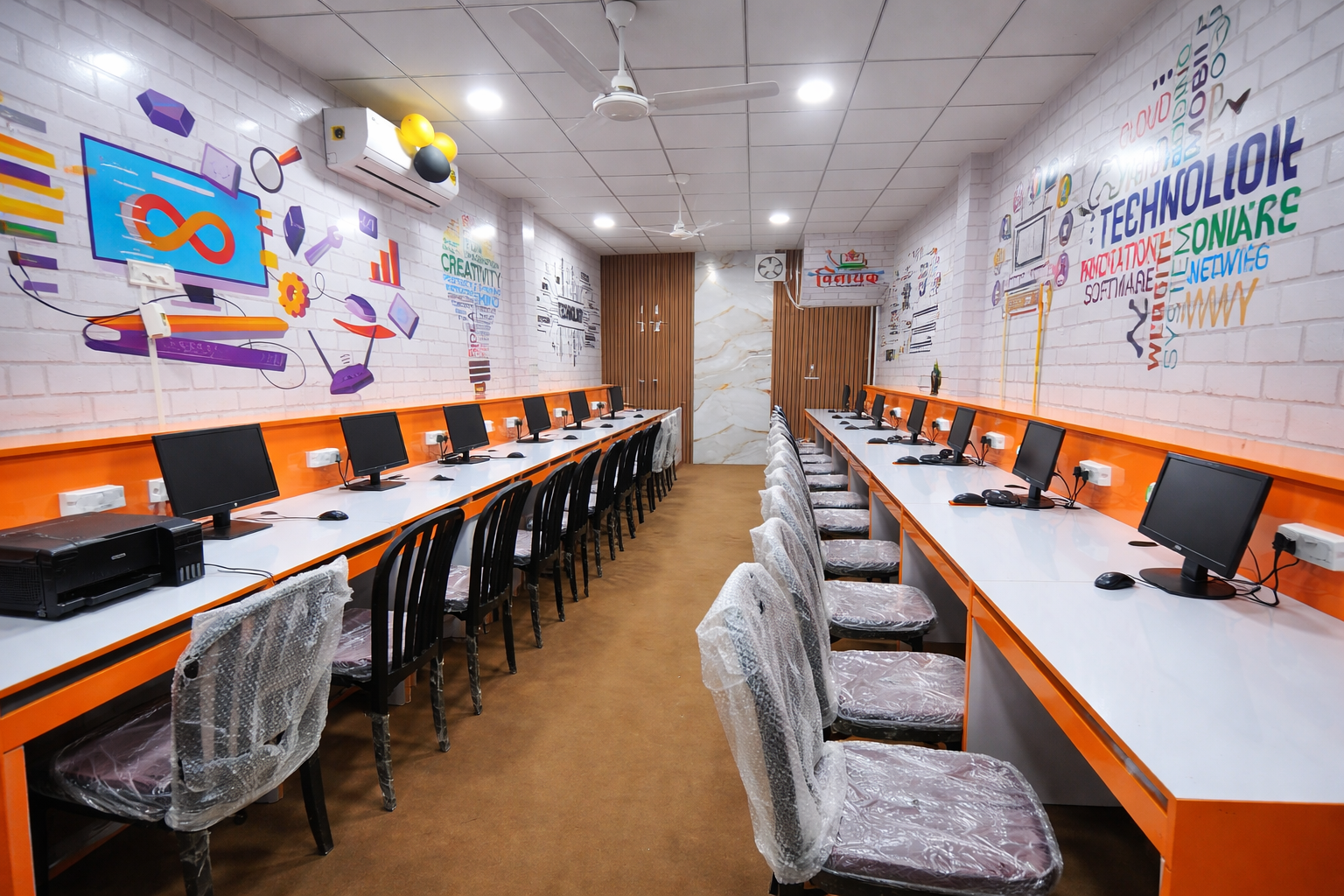Vinayak Academy computer lab for diploma programs